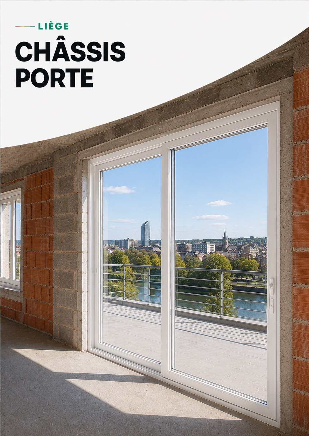 Châssis porte blanc à Liège par ABC Reno